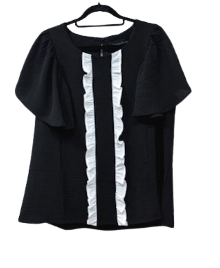 Blusa Alba | Negra + crudo