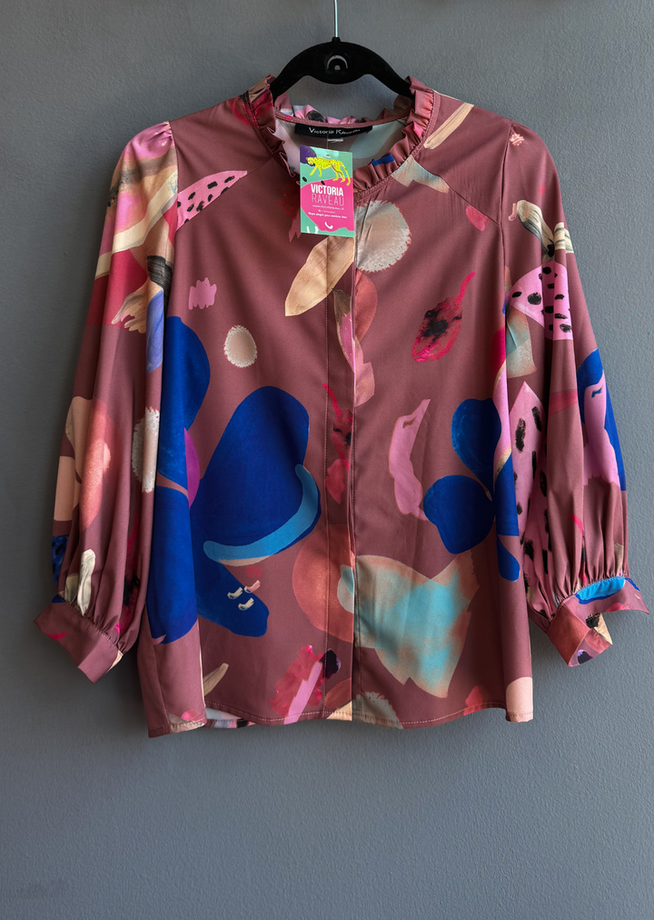 Blusa Antonia | hojas mix