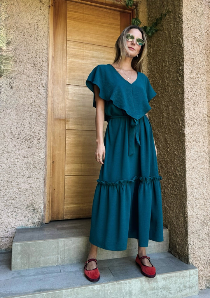 Vestido Clara | Petróleo