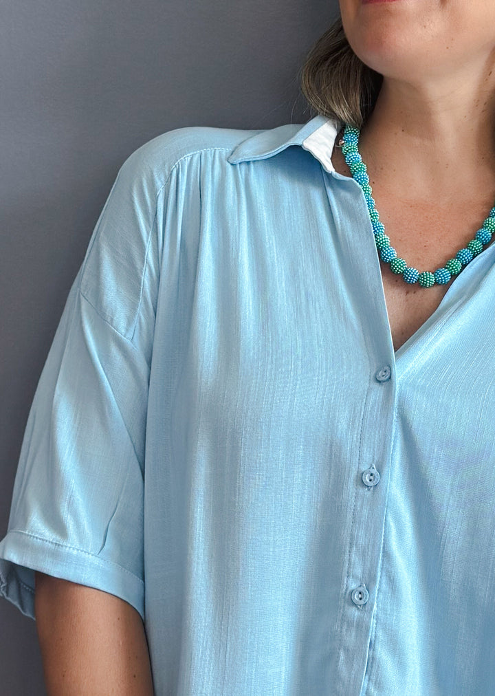 Blusa Eloísa | Celeste