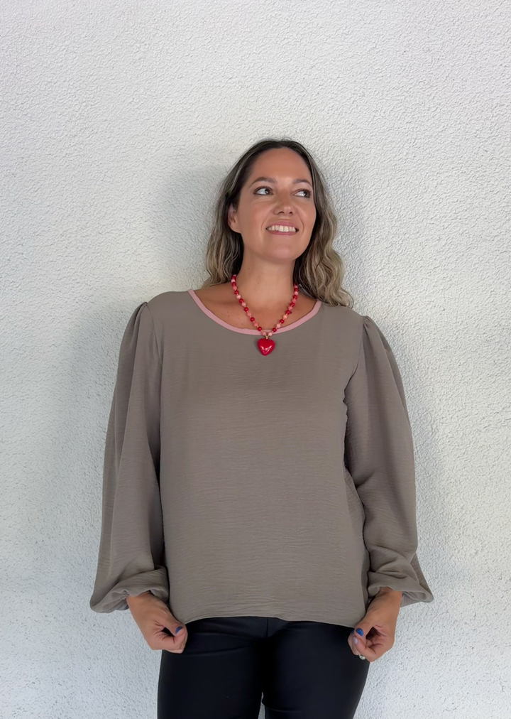 Blusa Gloria Manga Larga | Light green, rosa