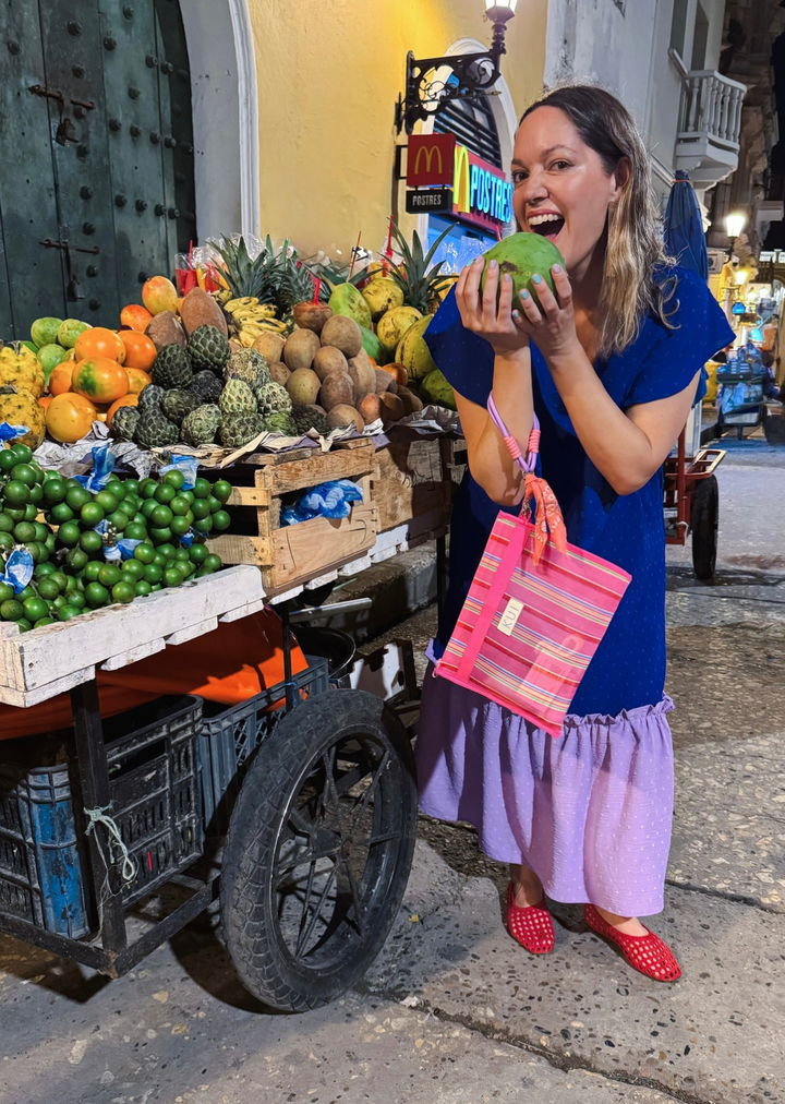 Vestido Clara | Azul / lila