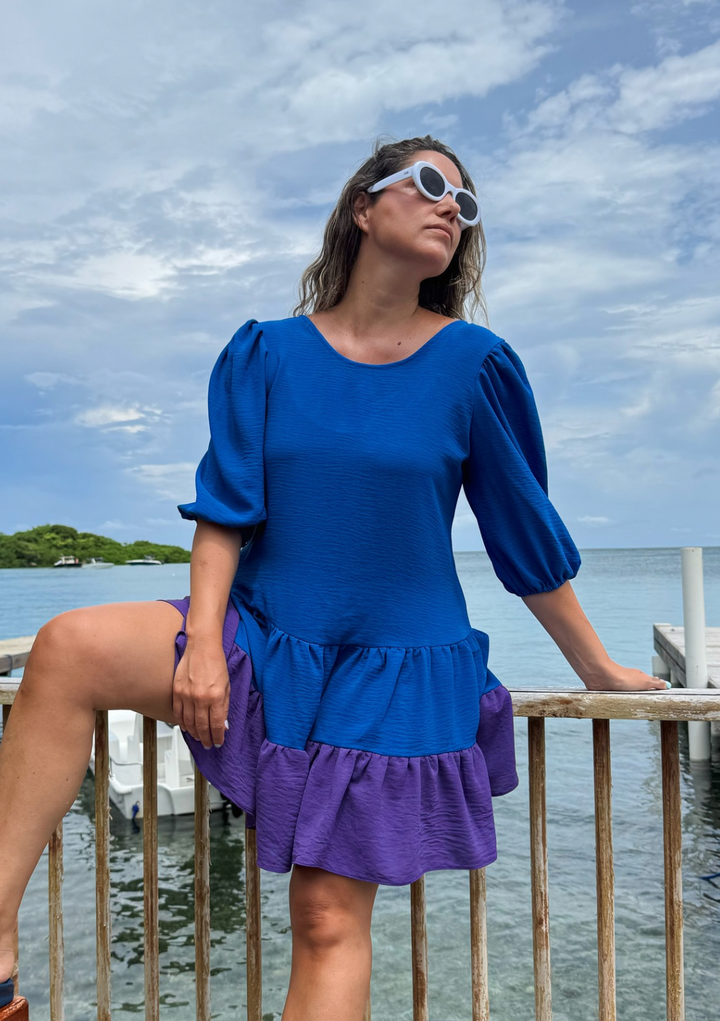 Vestido Gloria | Azul + morado