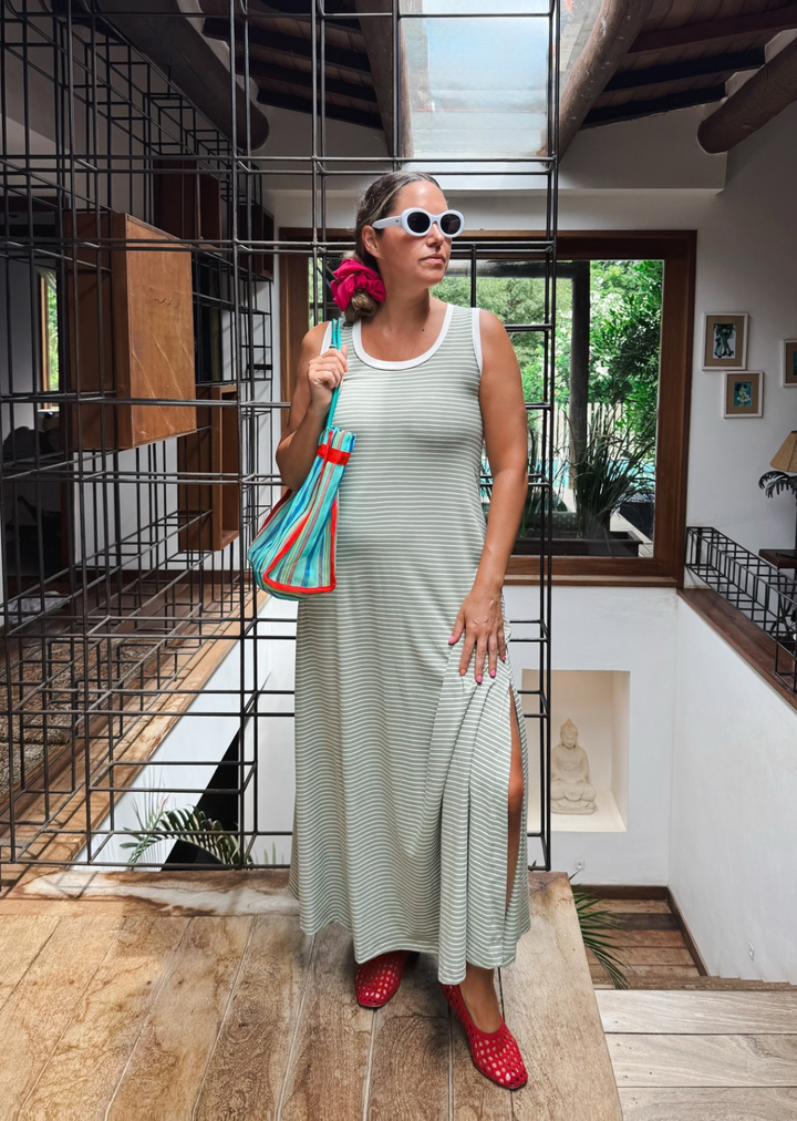 Vestido Mane | Light Green, Crudo