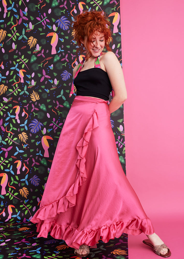 Pollera Augusta | Fucsia