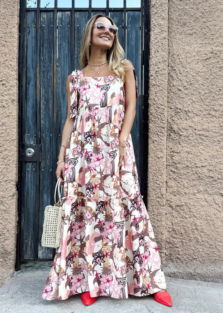 Vestido Isi | Estampado Pink