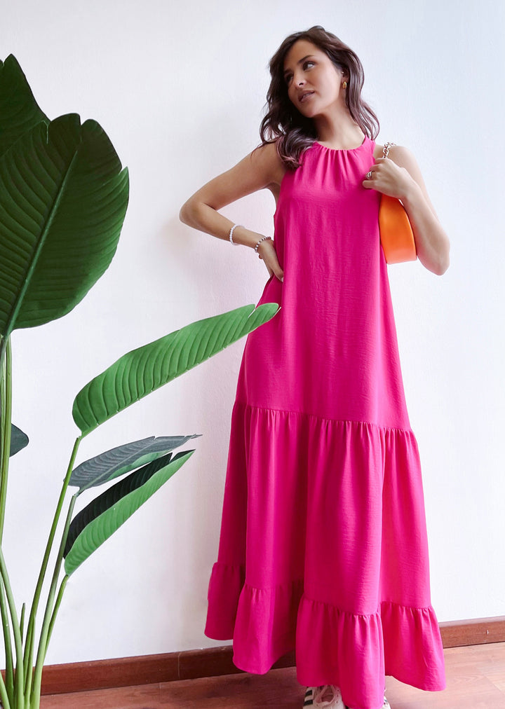 Vestido Roberta | Fucsia