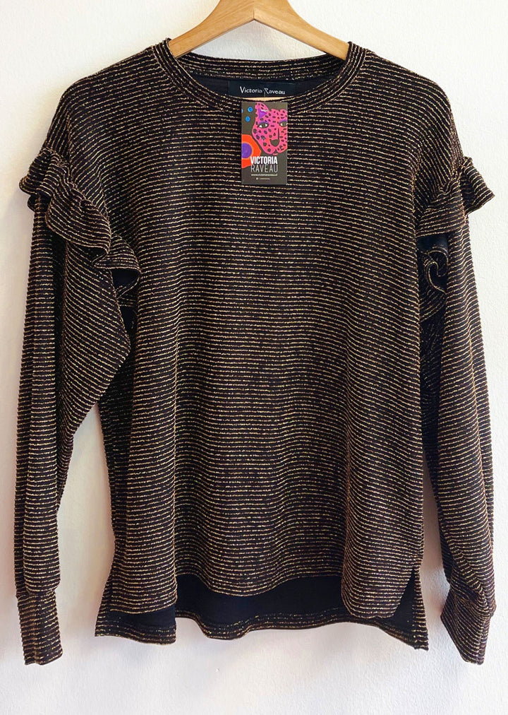 Polera Ada | Brillos Dorados
