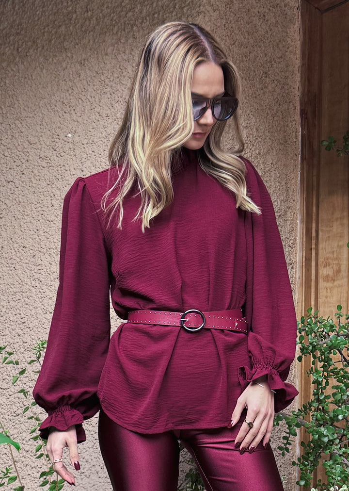 Blusa Antonieta | Burdeo