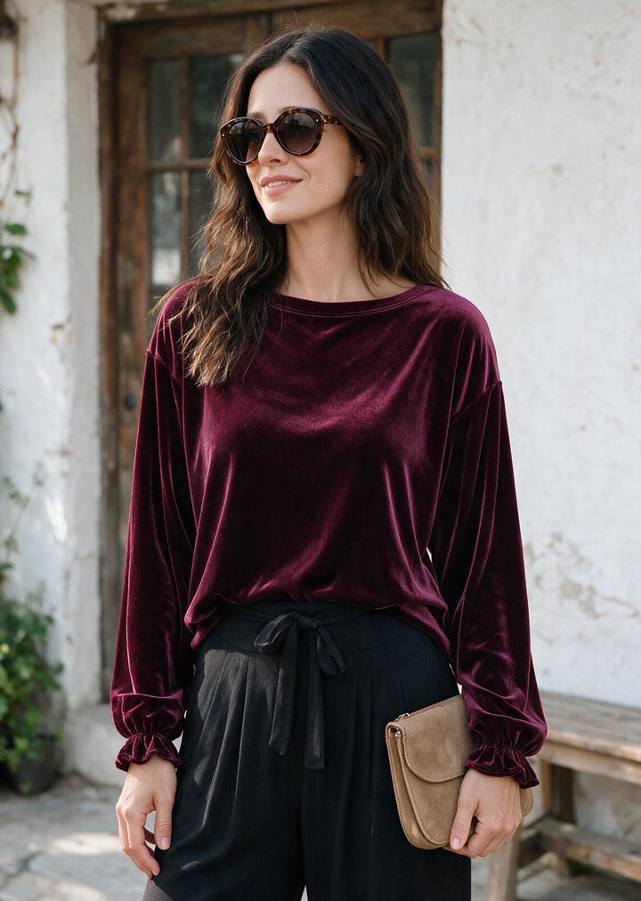 Polera Ada | Velvet, vino