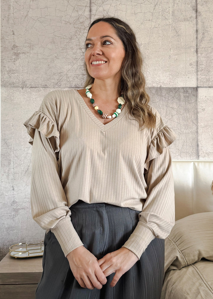 Polera Gala | Beige