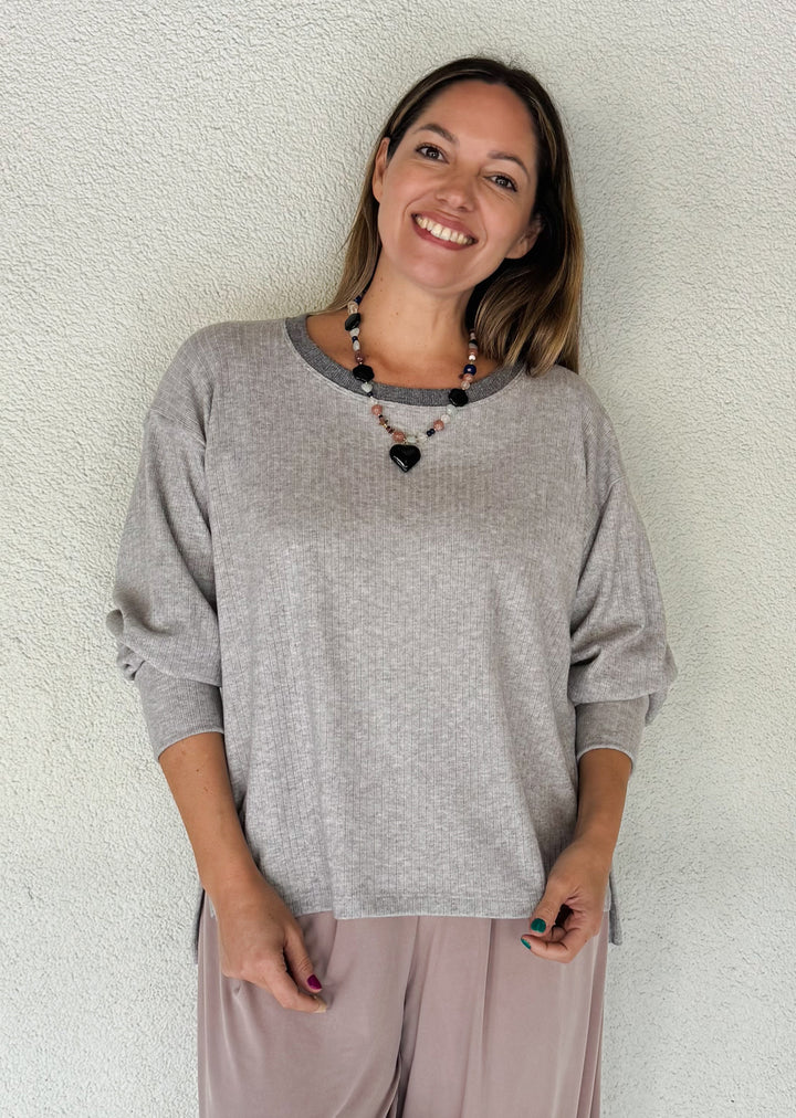 Polera Adela | LANILLA Gris