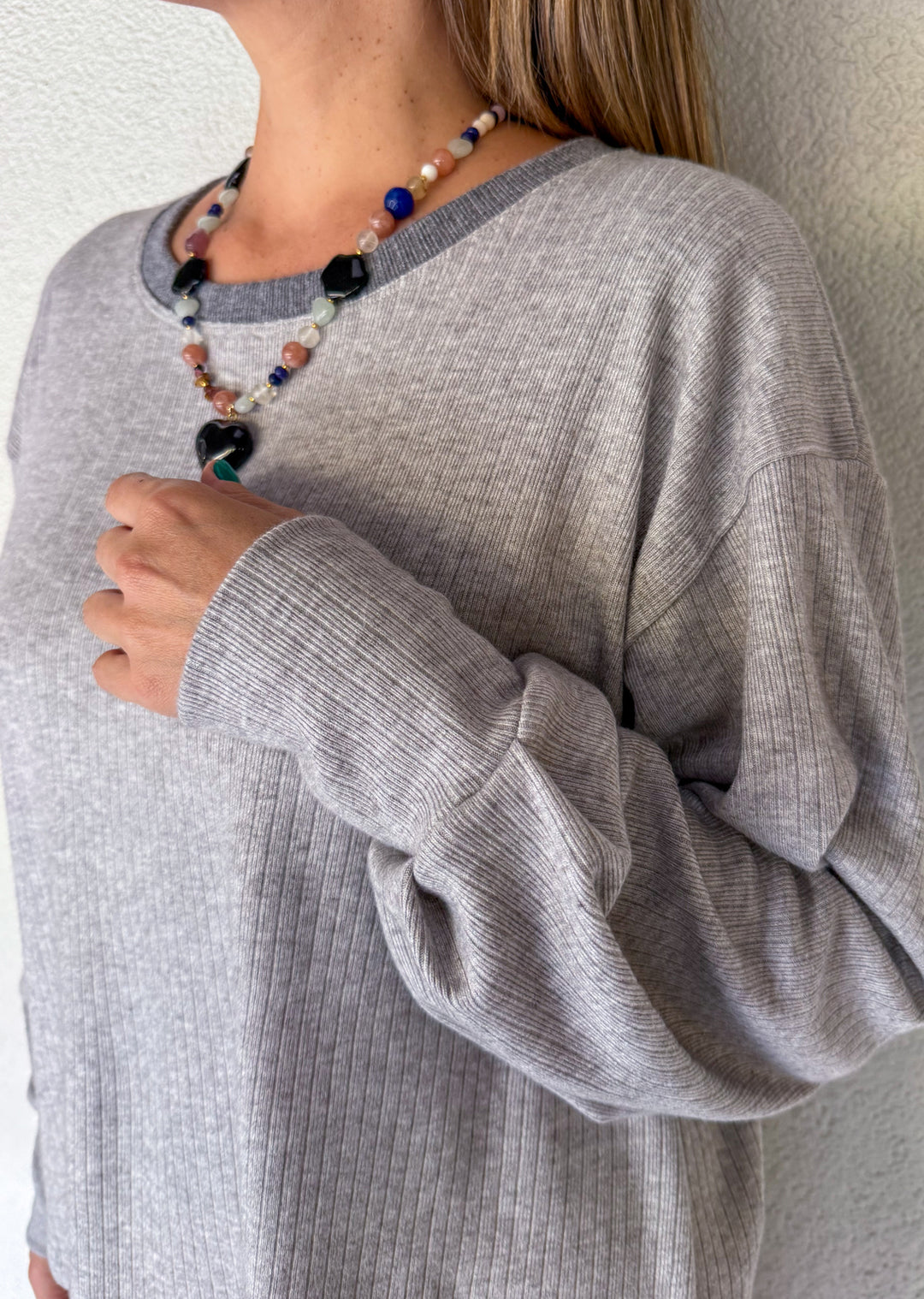 Polera Adela | LANILLA Gris