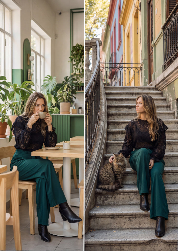 Pantalón Ale | Verde Botella