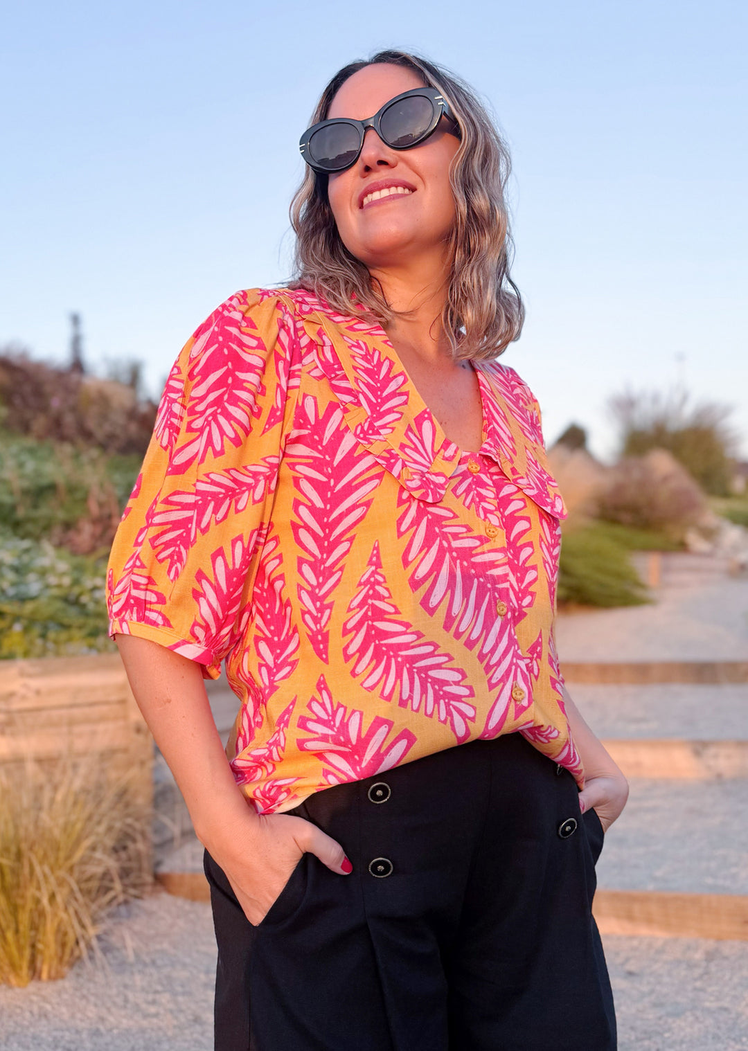 Blusa Amelia | Hojas