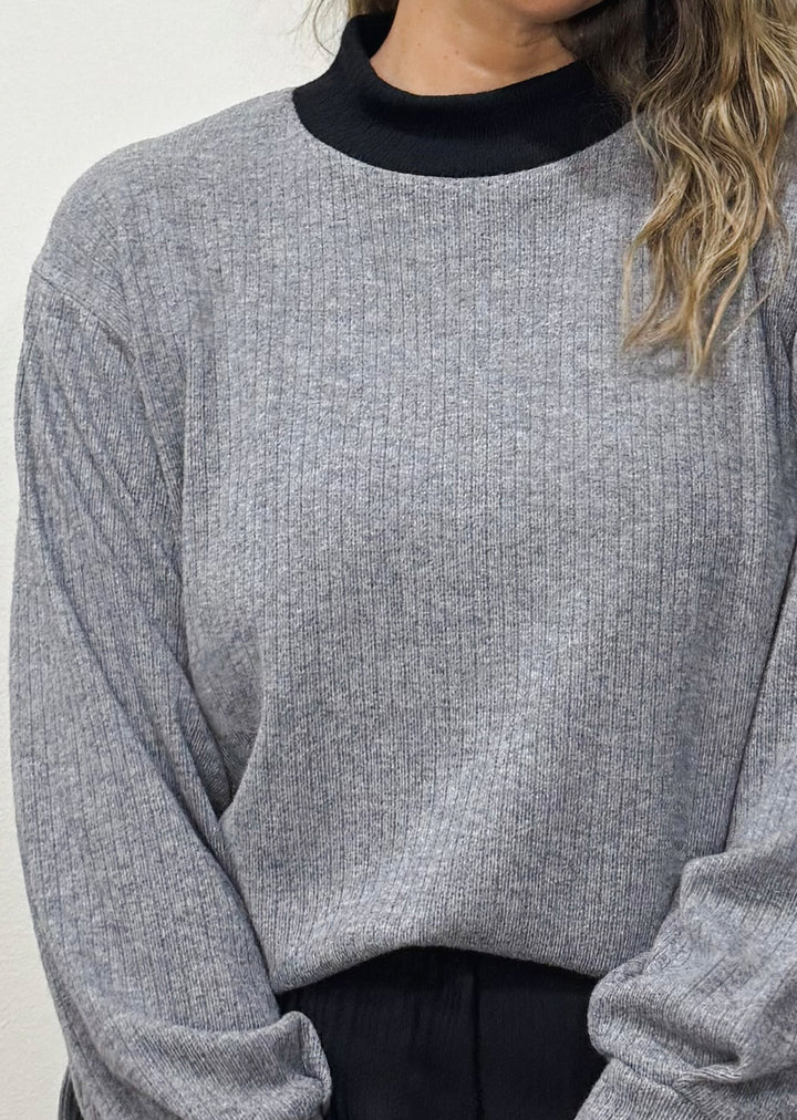 Beatle Ana | Gris cuello negro