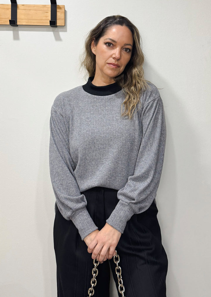 Beatle Ana | Gris cuello negro