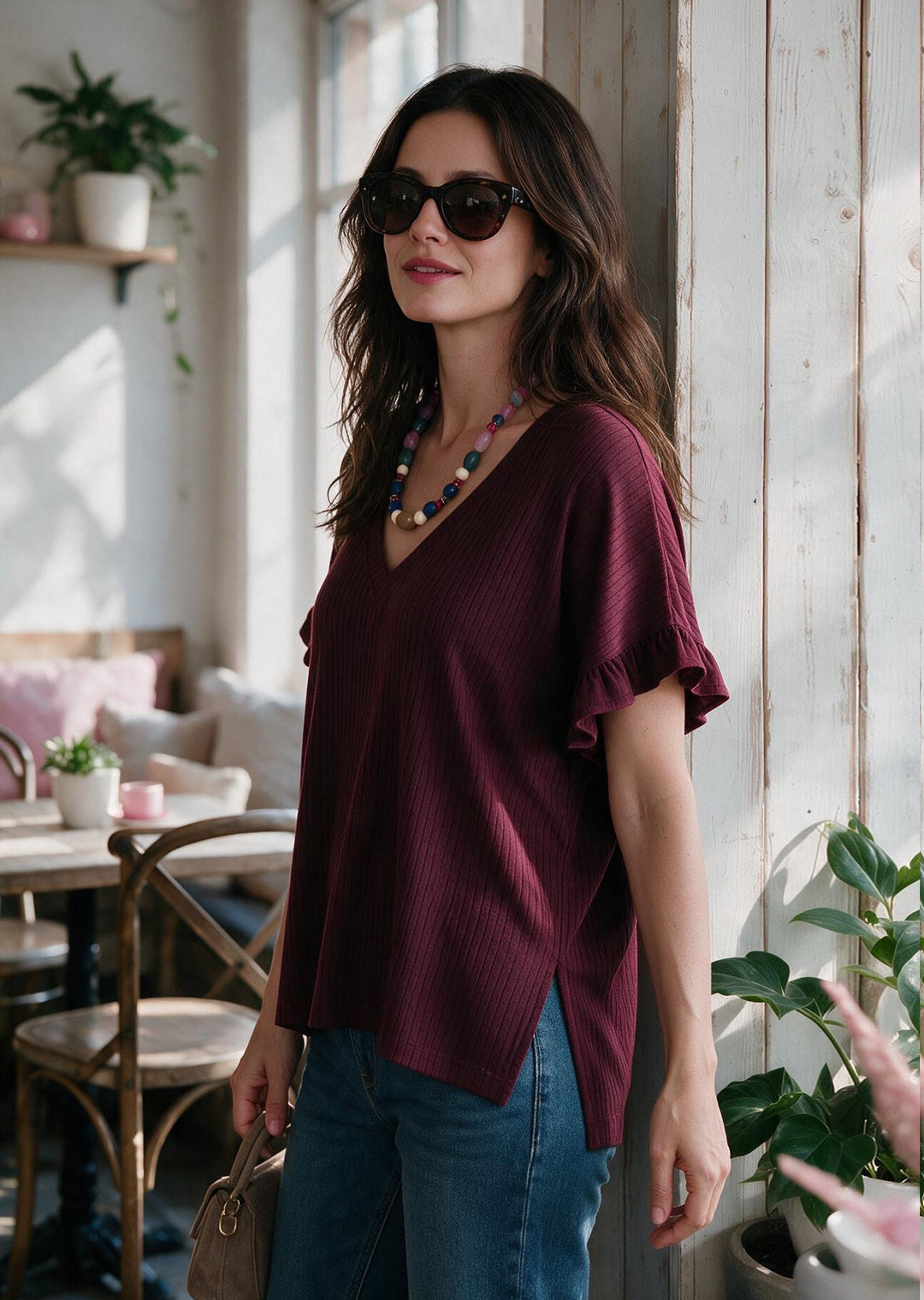 Polera Angela | Burdeo