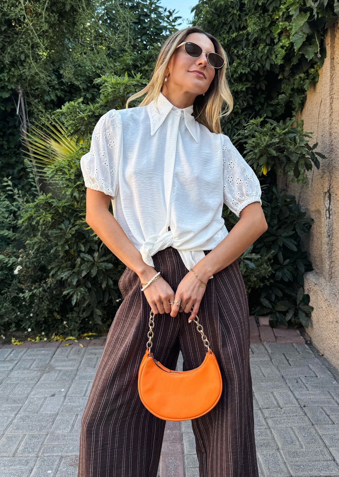 Blusa Berni | Crudo + Broderie