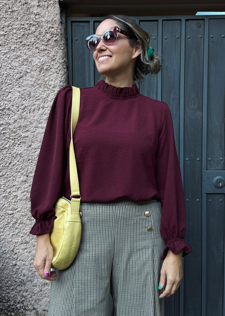 Blusa Antonieta | Burdeo