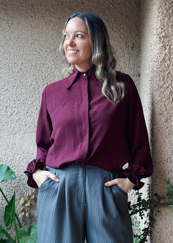 Blusa Lua | Burdeo
