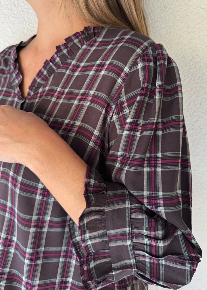 Blusa Cata | Escocés musgo