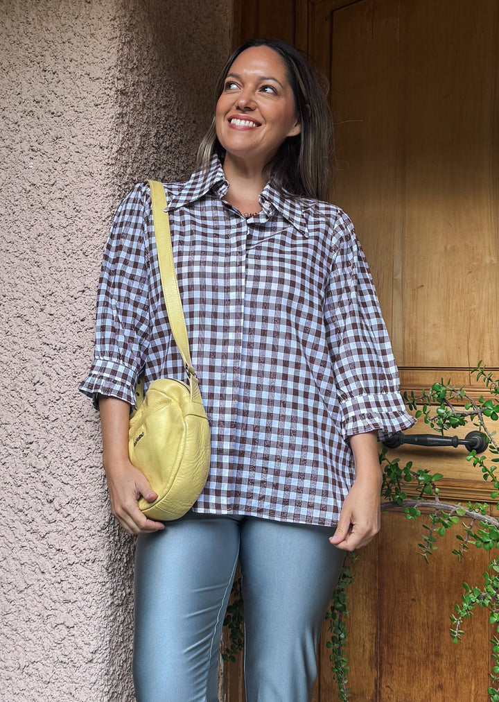 Blusa Kika | Escocés Chocolate