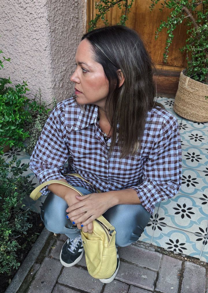 Blusa Kika | Escocés Chocolate