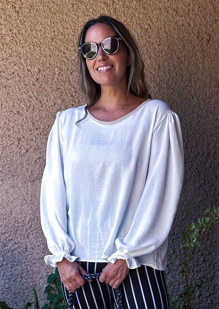 Blusa Gloria Manga Larga | Crudo , beige