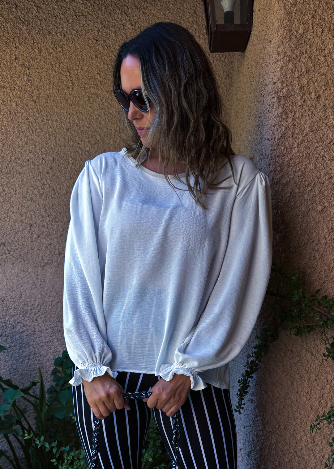 Blusa Gloria Manga Larga | Crudo , beige