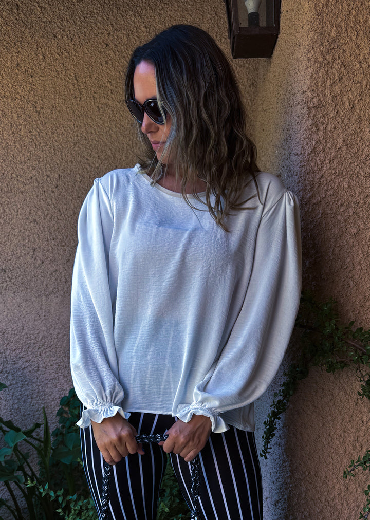 Blusa Gloria Manga Larga | Crudo , beige