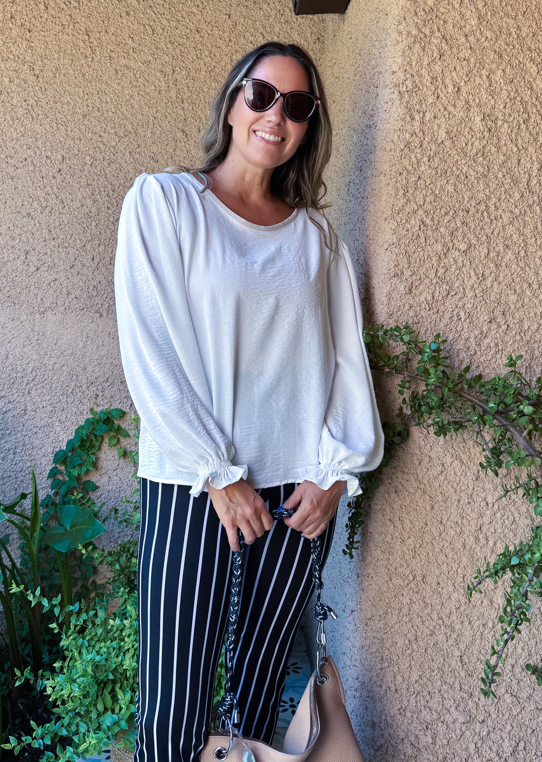 Blusa Gloria Manga Larga | Crudo , beige