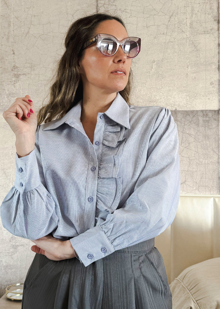 Blusa Isa | Rayas azul