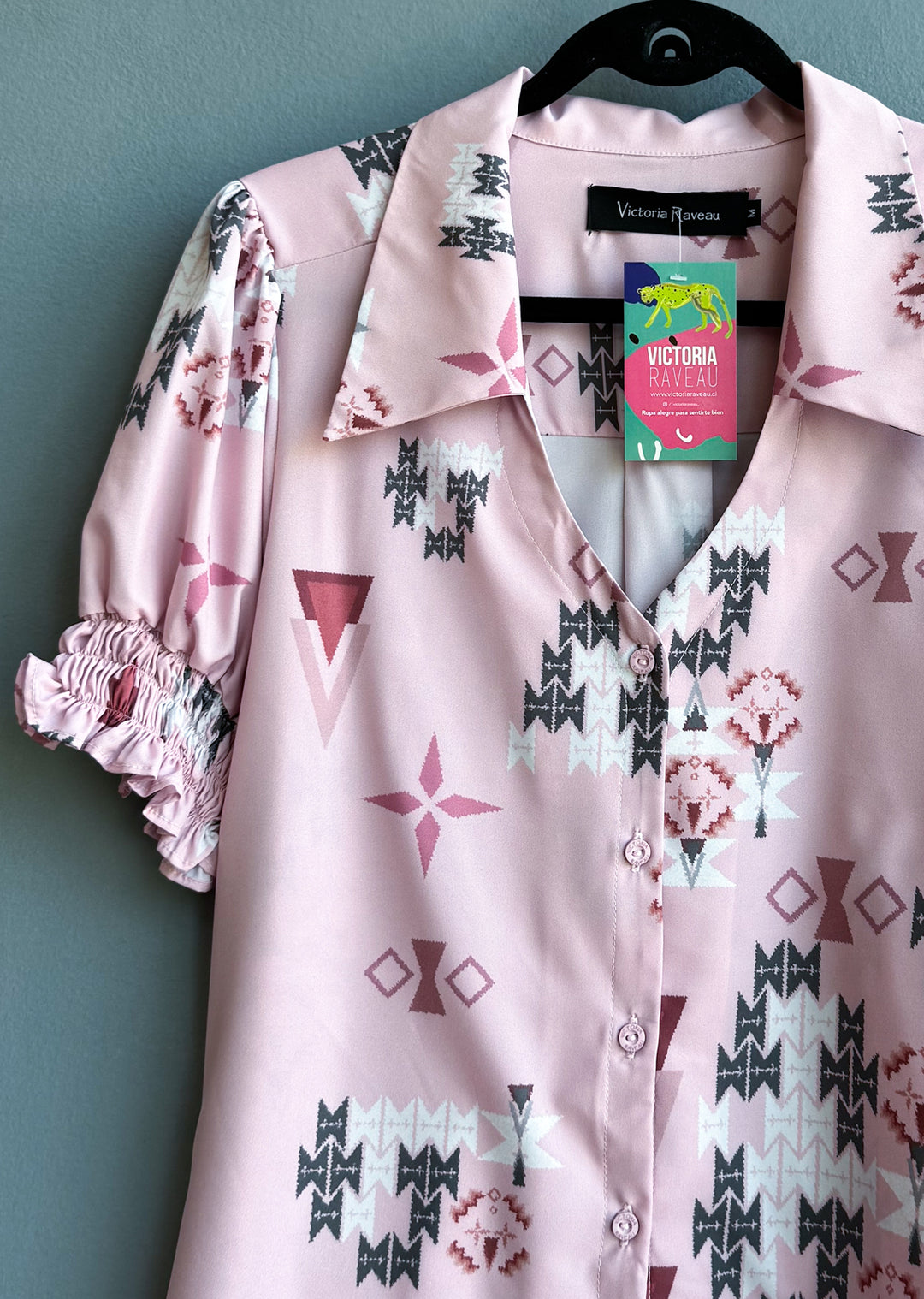 Blusa Maite | Tribal fondo rosa
