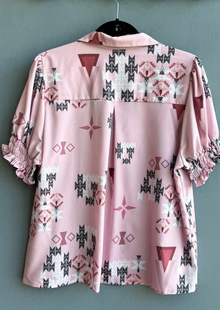 Blusa Maite | Tribal fondo rosa
