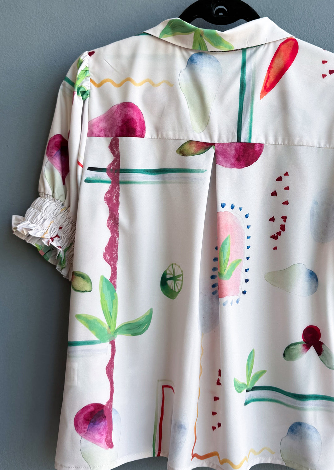 Blusa Maite | Print fondo crema