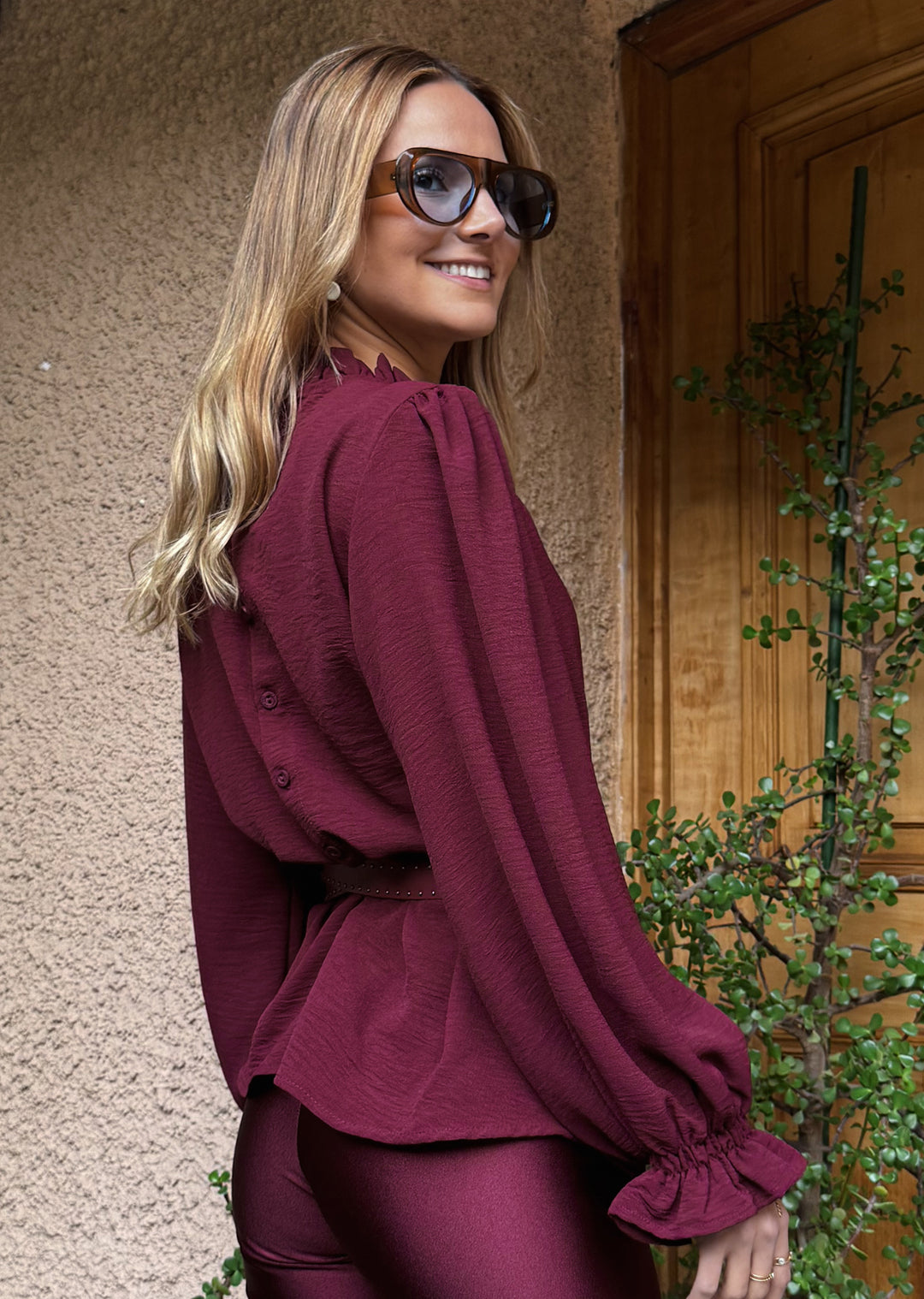 Blusa Antonieta | Burdeo