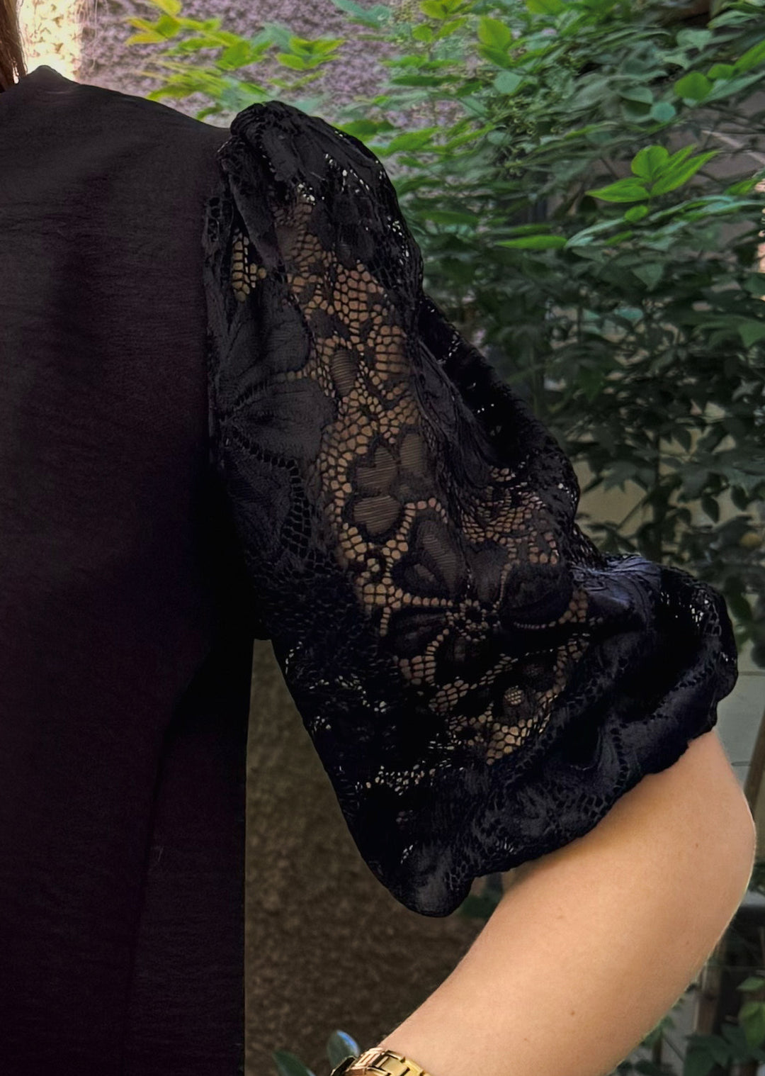 Blusa Gloria | Negra + encaje