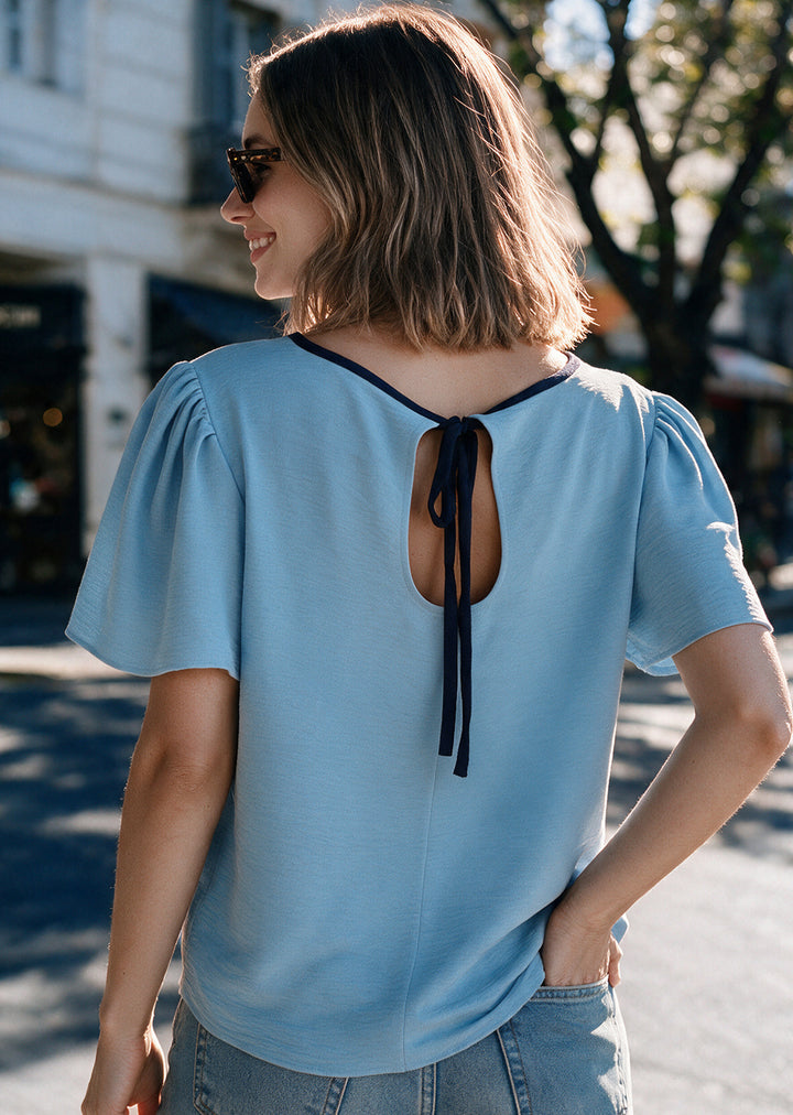 Blusa Ita | Celeste, Azul