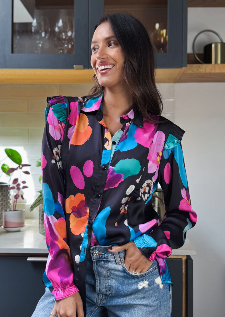 Blusa Estela | Flores - COLAB. "IGNACIA JULLIAN"