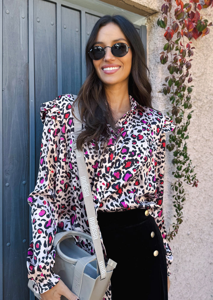 Blusa Estela | Print fondo beige
