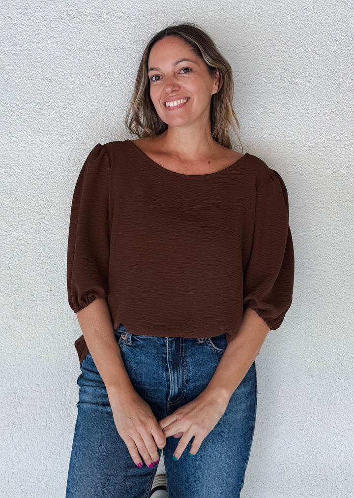 Blusa Gloria | Chocolate