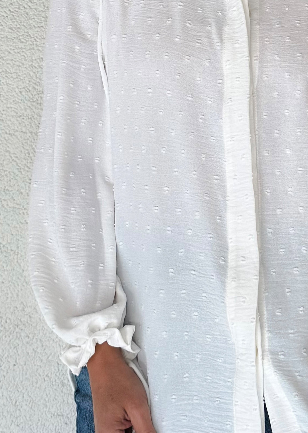 Blusa Pati | Crudo + Cuadrillé