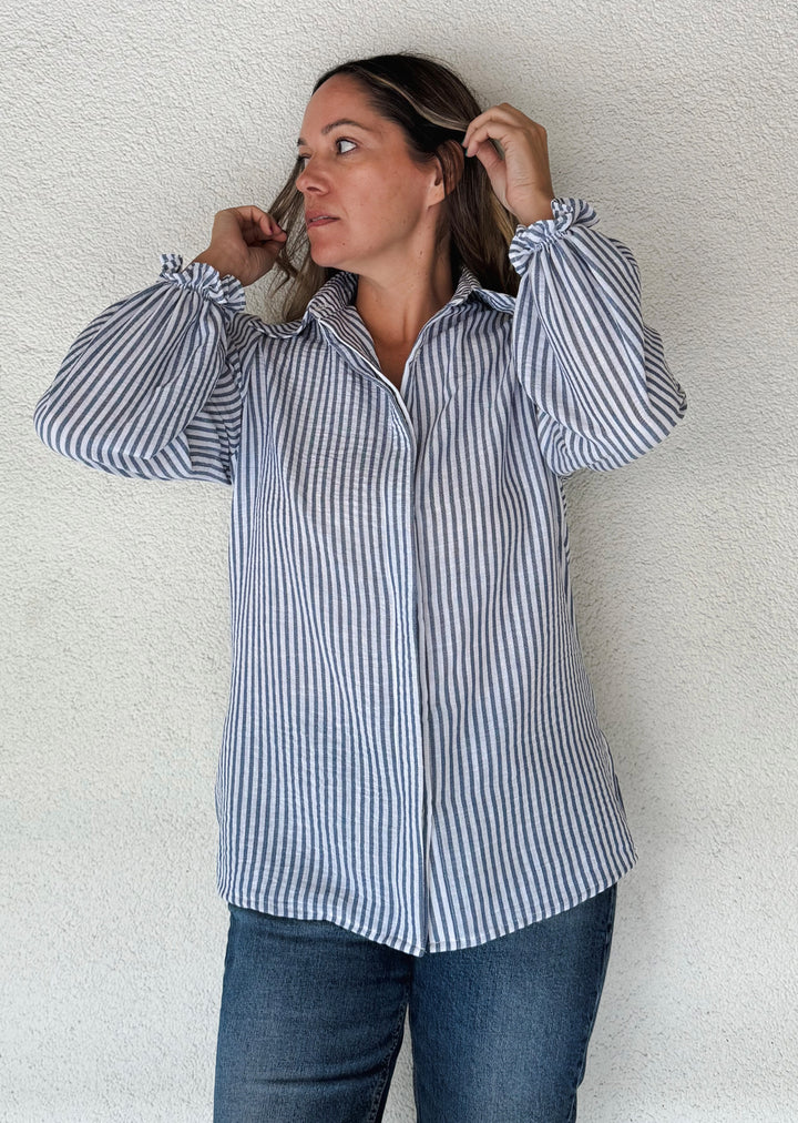 Blusa Pati | Rayas Azules