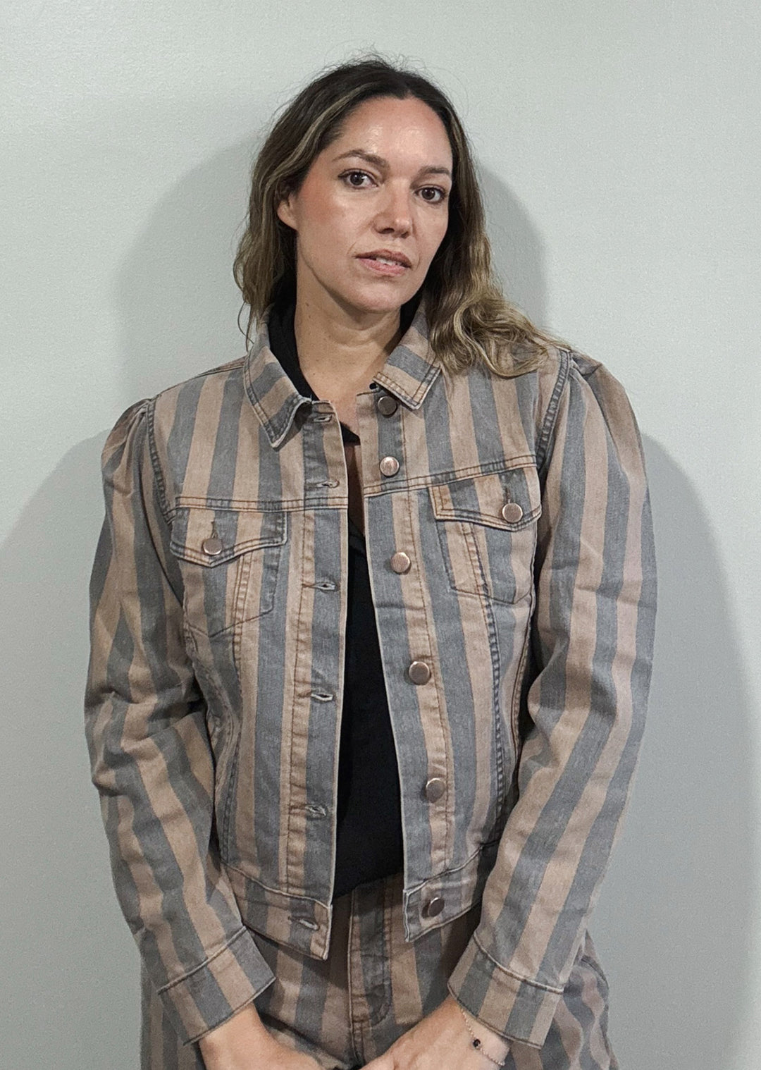 Chaqueta denim | Rayas