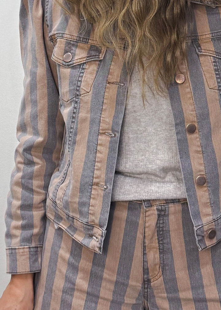 Chaqueta Violeta | Rayas