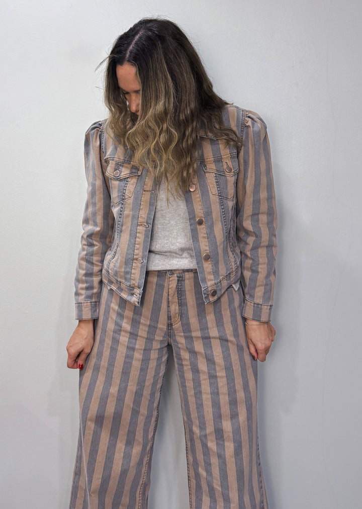 Chaqueta Violeta | Rayas