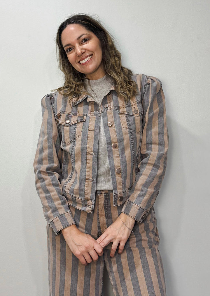 Chaqueta Violeta | Rayas