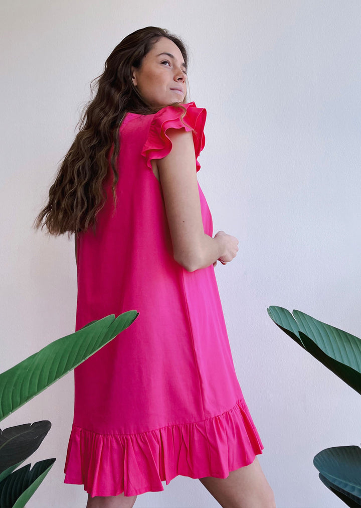 Vestido Clara | Fucsia