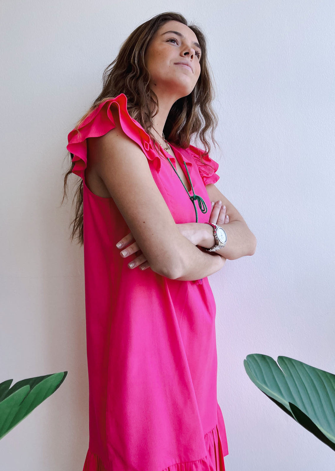 Vestido Clara | Fucsia